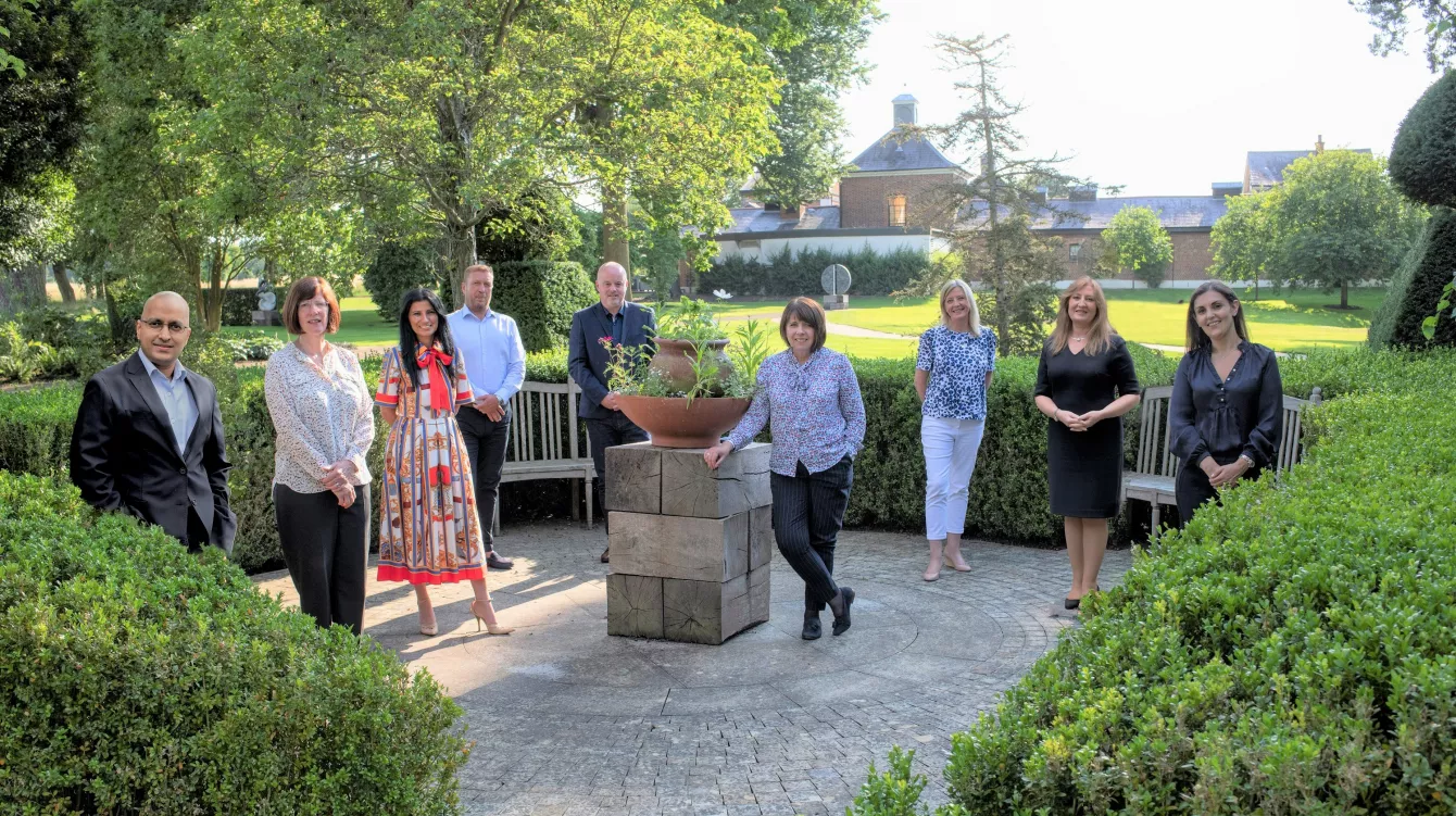 Aman Goel with the wider Elior UK leadership team